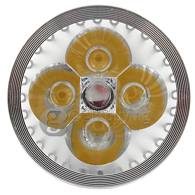 4W U10 4LEDs Spot Light Downlight Lamp Bulb AC100-240V(10pcs)- Cold White
