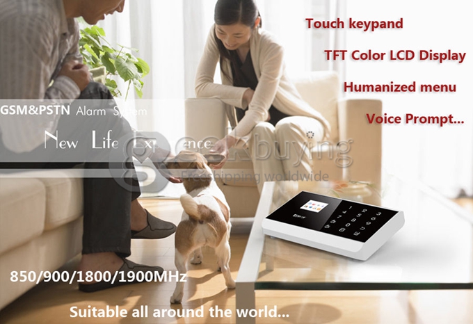 YA-8218-GSM-3 App Controlled Wireless&Wired GSM PSTN Home Alarm Security System Auto Dialer