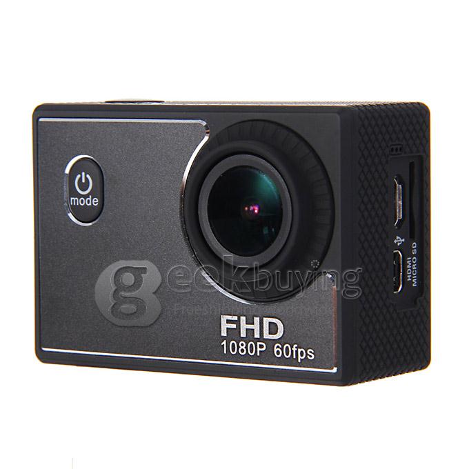 Original X1 Sports Camera 170 Degrees Wide Angle 1080P FHD 60fps Waterproof 30M Helmet Camera Underwater Sport Camcorder -Black