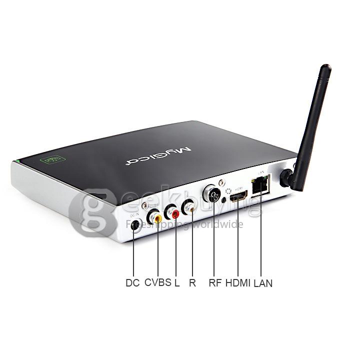 Geniatech MyGica ATV1220T2 XBMC Android TV BOX Built-in DVB-T2 1G RAM 4G ROM Amlogic 8726-MX Dual Core - Black
