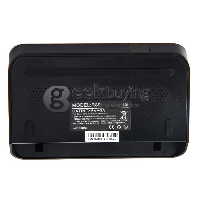 Ubox R89 RK3288 Quad Core 1.8GHz Android 4.4 Mini TV Box HDMI HDD Player 2G/8G WIFI Support 4K Bluetooth 4.0- Black