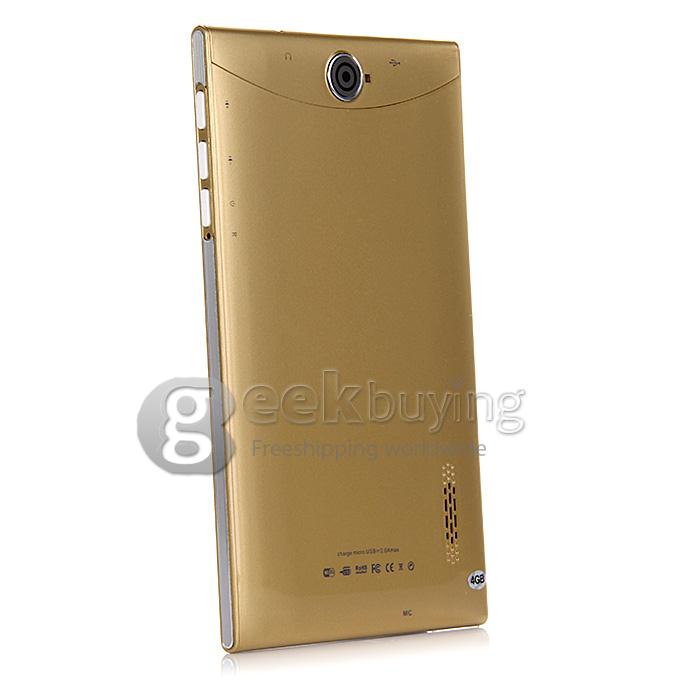 7 Inch F733D 2G Phone Call Android 4.2 Tablet PC 1024x600 Pixels Capacitive Screen BT - Gold