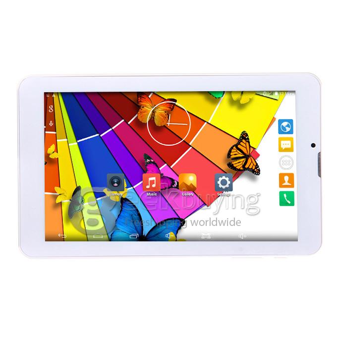 H718 7Inch 3G Phone Call Tablet PC Android 4.4 OS 1GB/8GB BT Dual Cameras - White