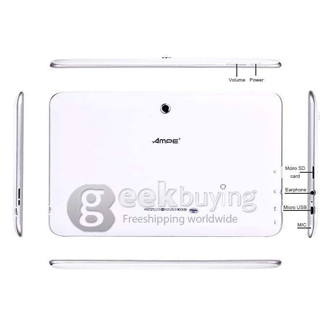 Ampe A92 9 Inch Quad Core Tablet PC Allwinner A33 Android 4.4 8GB ROM Bluetooth - White