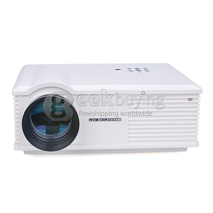 ProHome PH580 LED Projector Multimedia HD 1080P 1280*800 3200 Lumens HDMI USB VGA for Smartphone Game Home Theater White