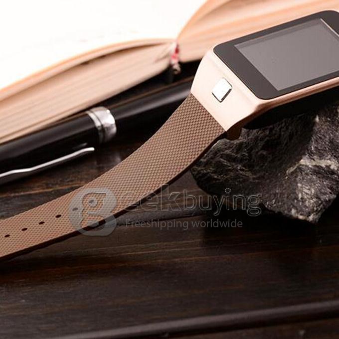 SV8 MTK2501 Smart Sport Wrist Watch BT3.0 2.4GHz for Android IOS Phone SMS Sync Anti-lost Pedometer Remote Capture - Brown