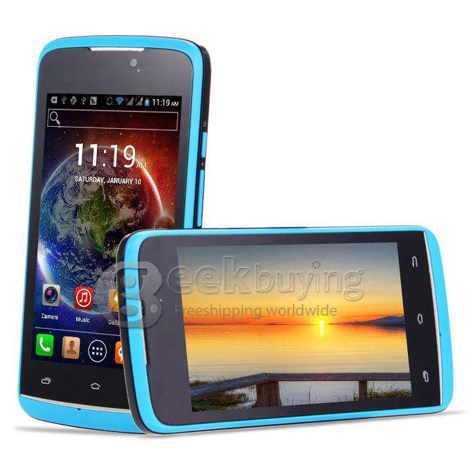H-mobile F5 4.0 Inch Android 4.2 OS Cell Phone MTK6572 Dual Core 1.0GHz Smartphone 2.0MP Bluetooth WIFI - Blue