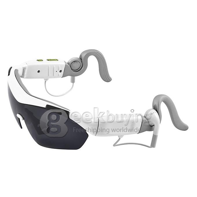Gonbes K1 Universal Wireless Bluetooth Smart Sun Glasses Headset for Stereo Music Phone-call Answer Sport - White