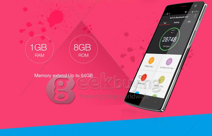 Ulefone Be X 4.5 Inch Android 4.4 Smartphone MTK6592M Octa Core 1.4GHz 1GB RAM 8GB ROM 8.0MP 3G/GPS Miracast-Dark Blue