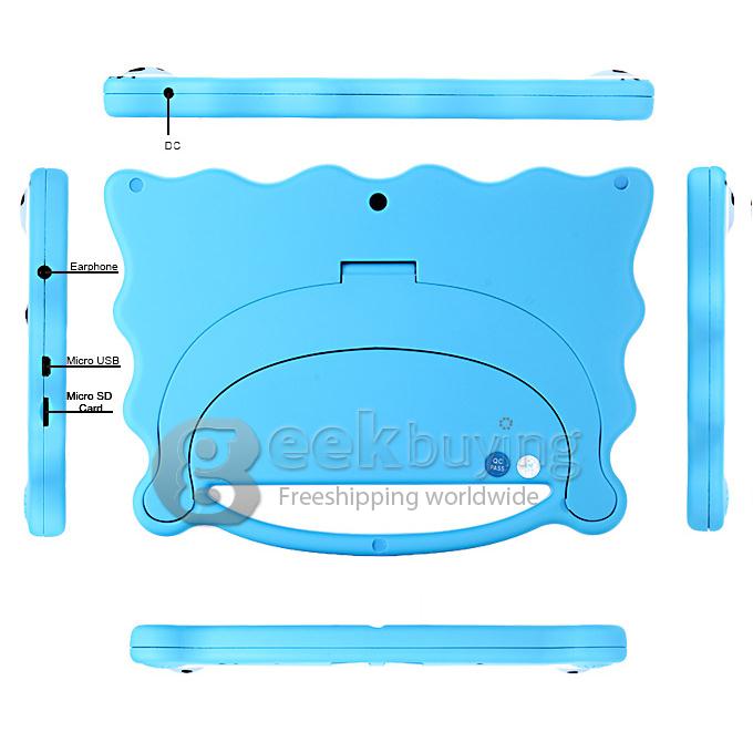 7C08 7 Inch A23 Android 4.4 Tablet PC 8G ROM Children's Tablet(can be controlled by the parents) Dual Cameras - Blue