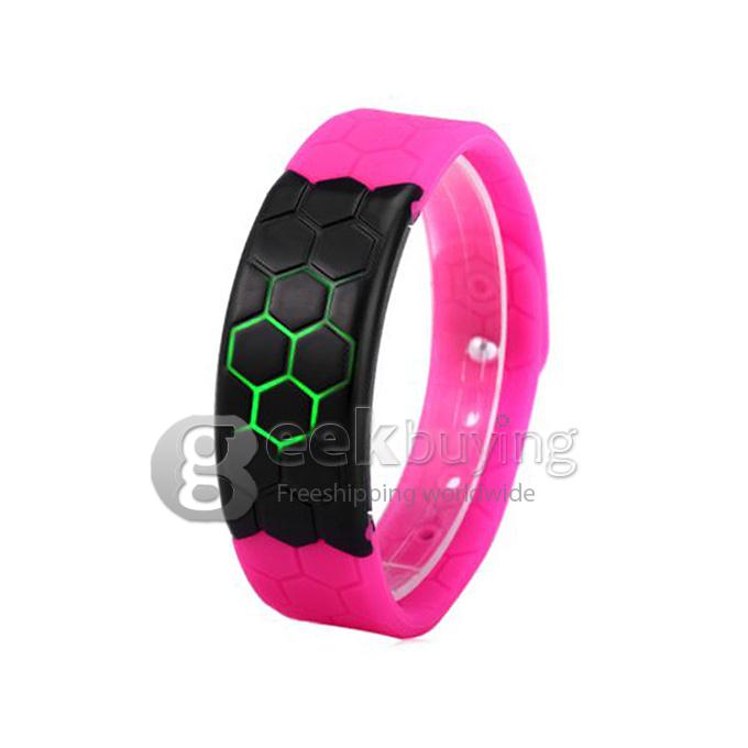 Kadingle F1 IP67 Bluetooth 4.0 Smart Watch Bracelet Pedometer Calorie Burned Call Reminder for Android Phone - Rose Red