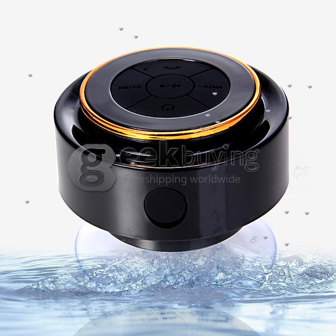 F102 IP67 Waterproof Creations Wireless Bluetooth 3.0 Shower Suction Speaker Hand-free Function - Orange