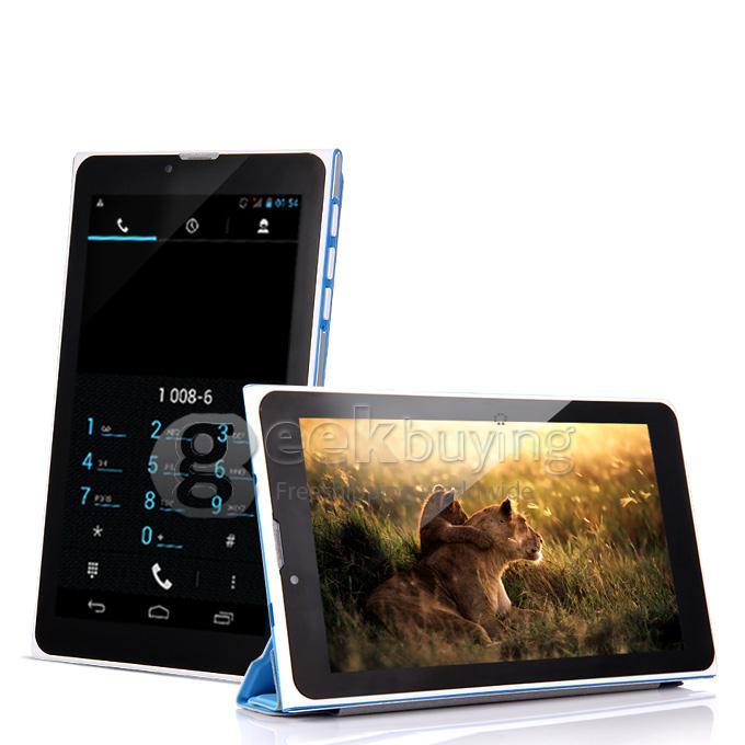 F733-3G 7 Inch 3G Phone Call Tablet PC Android 4.2 MTK6572 1024*600 Pixels Capacitive Screen BT - Blue