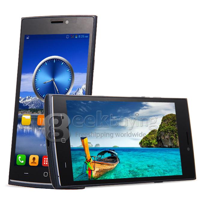JIAKE V17 5.0inch Android 4.4 Phone QHD MTK6572 Dual Core 1.2GHz 512MB RAM 4GB ROM 2.0MP+0.3MP 3G GPS Smartphone - Black