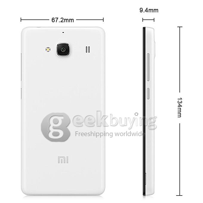 Xiaomi Redmi 2 4G LTE 4.7inch Android Phone Qualcomm MSM8916 Quad Core 64bit MIUI 6 Smartphone IPS HD 1GB 8GB 8MP- White