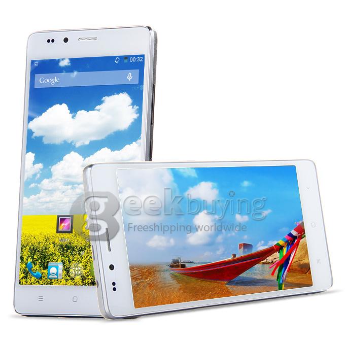 LANDVO L500 5.0Inch Android 4.4 Phone MTK6592M Octa Core 1.4GHz HD Smartphone 1GB RAM 8GB ROM 8.0MP 3G/GPS/WIFI - White