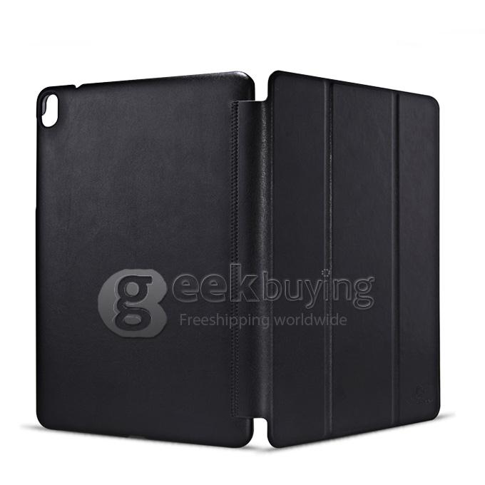 NILLKIN Sparkle Polycarbonate Flip Stand Leather Case for Google HTC Nexus 9 Tablet PC - Black