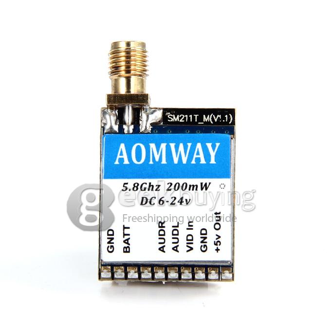 AOMWAY MINI 5.8G 200MW Transmitter 32CH PAL / NTSC