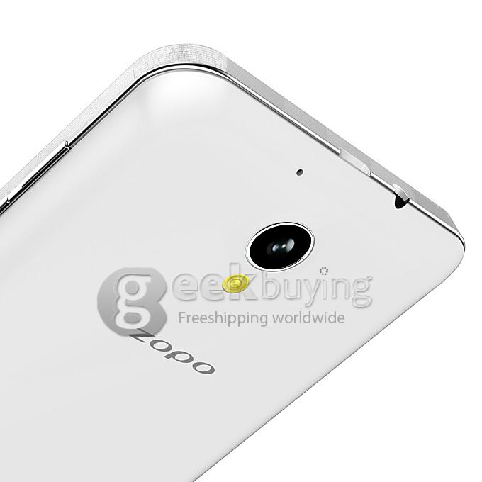ZOPO ZP320+ 5Inch 4G Android 4.4 Smartphone MTK6582M Quad Core 1.3GHz 1GB RAM 8GB ROM 8.0MP Dual SIM Card IPS QHD -White