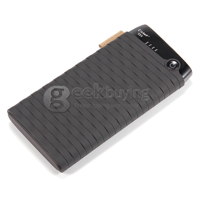 Cager S20 External Dual USB 10000mA Backup Power Bank Battery Charger 2.1/1A for iPhone6 Plus SAMSUNG Phone Tablet Black