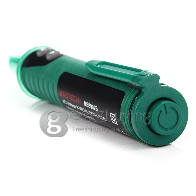 Mastech MS8902B Non-contact 20V-600V Professional AC Voltage Detector and Metal Detector Tester Meter -Green