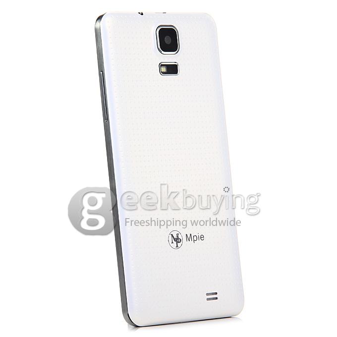 MPIE MP158+ 5.0 Inch Android 4.4 Cell Phone MTK6582 1.3GHz Quad core QHD IPS 512MB 4GB 5.0MP 3G/GPS Smartphone - White