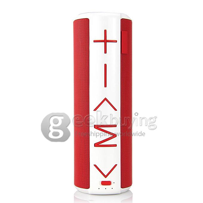 YM-C06 Portable Wireless Mini Bluetooth Speaker with 1800mah Battery Support Mic TF Card - Red