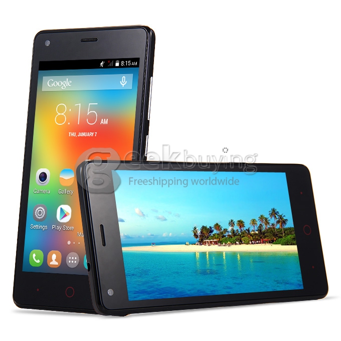 Free Shipping Elephone G1 4.5 inch Android Phone FWVGA IPS MTK6582M Quad Core Android 4.4 Smartphone 4GB ROM 5MP GPS WIFI - Black