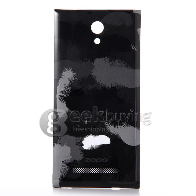 High Quality Hand Case Back Shell for ZOPO ZP920 Smart Phone - Black