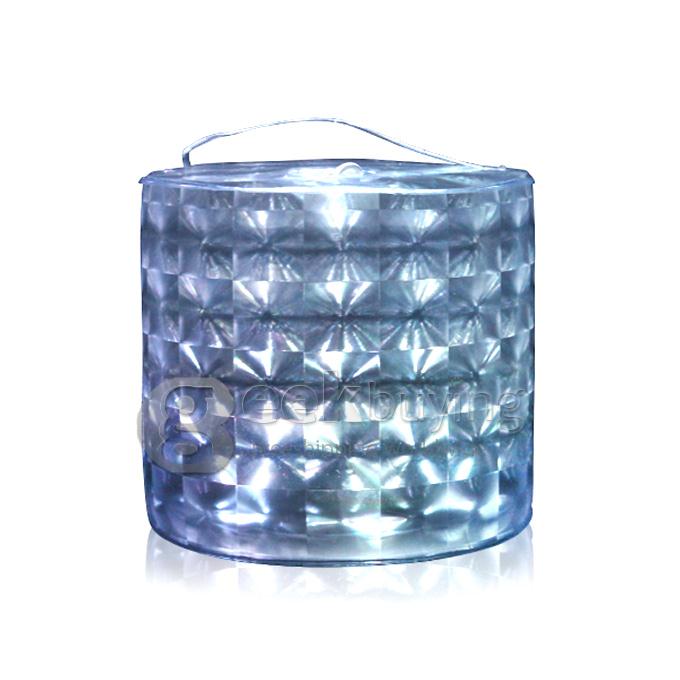 RC01 6W Color Changing Inflatable 10 LED Solar Lantern / Camping Light / Garden Lamp RGB with Remote Control
