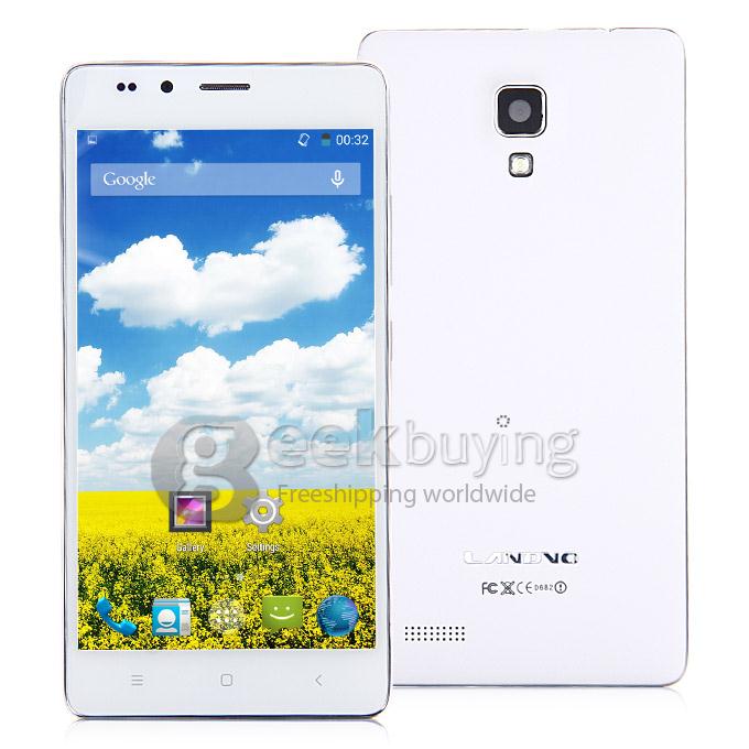 LANDVO L500 5.0Inch Android 4.4 Phone MTK6592M Octa Core 1.4GHz HD Smartphone 1GB RAM 8GB ROM 8.0MP 3G/GPS/WIFI - White