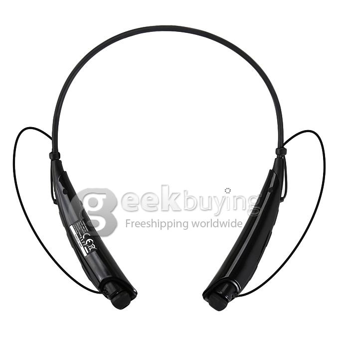 HBS-750 Wireless Bluetooth 4.0 APX Stereo Headset Neck Type Sport Headphone - Black