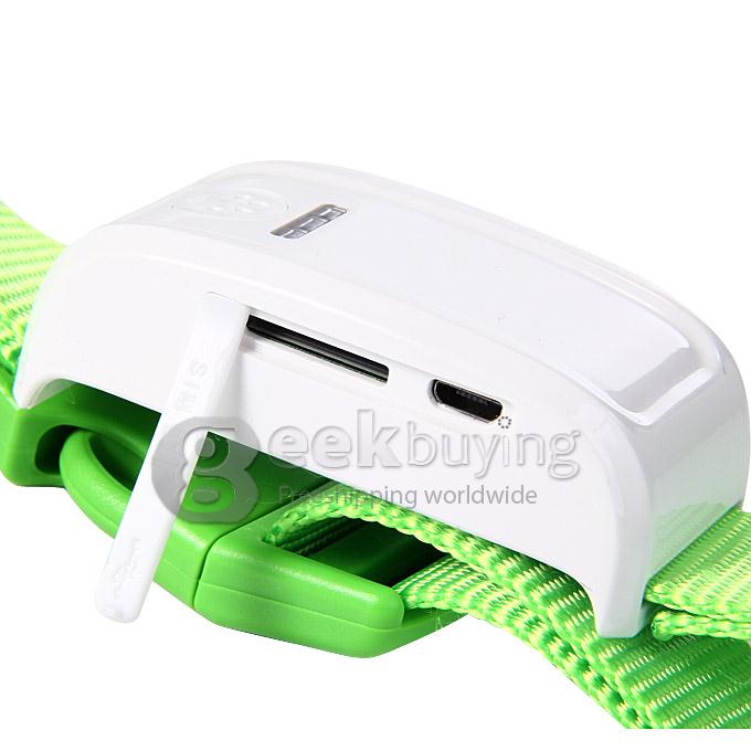 KH-909 Waterproof GPS / GSM Pet Data Tracker Recorder For Cat Dog with Collar (EU Plug) - Green