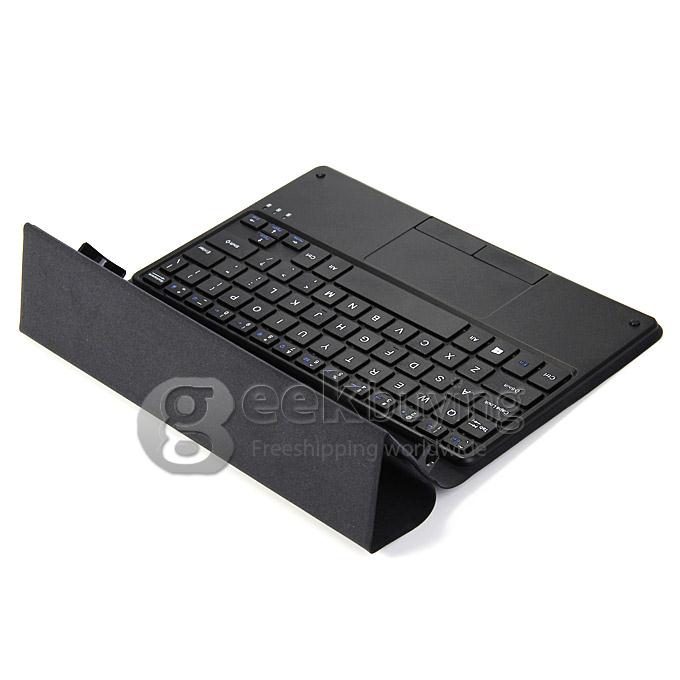Removable Bluetooth Keyboard PU Leather Cover Case for PIPO W6 8.9 Inch Tablet PC - Black