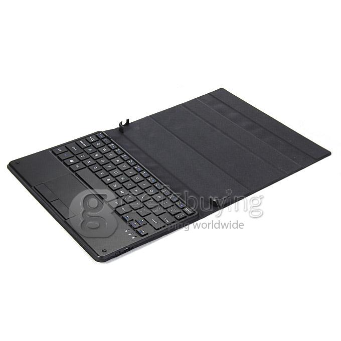 Removable Bluetooth Keyboard PU Leather Cover Case for PIPO W6 8.9 Inch Tablet PC - Black