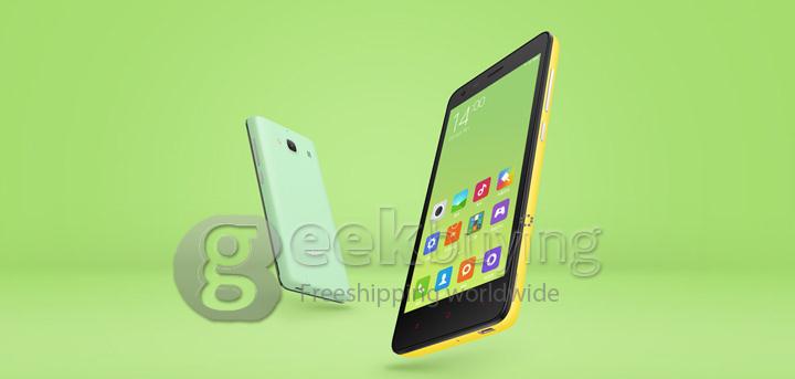 Xiaomi Redmi 2 4G LTE 4.7inch Android Phone Qualcomm MSM8916 Quad Core 64bit MIUI 6 Smartphone IPS HD 1GB 8GB 8MP-Yellow