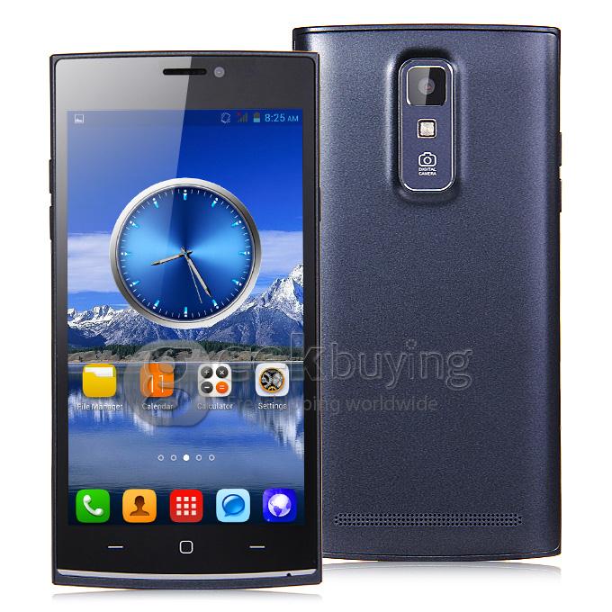 JIAKE V17 5.0inch Android 4.4 Phone QHD MTK6572 Dual Core 1.2GHz 512MB RAM 4GB ROM 2.0MP+0.3MP 3G GPS Smartphone - Black