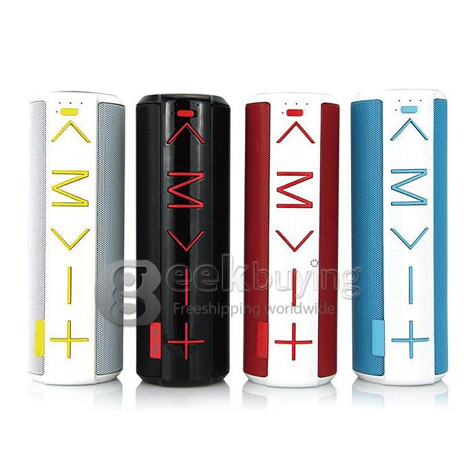 YM-C06 Portable Wireless Mini Bluetooth Speaker with 1800mah Battery Support Mic TF Card - Black