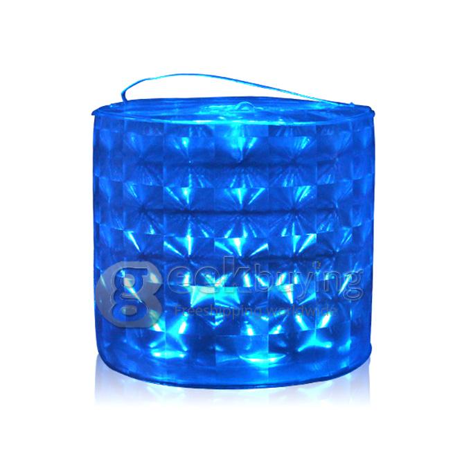 RC01 6W Color Changing Inflatable 10 LED Solar Lantern / Camping Light / Garden Lamp RGB with Remote Control