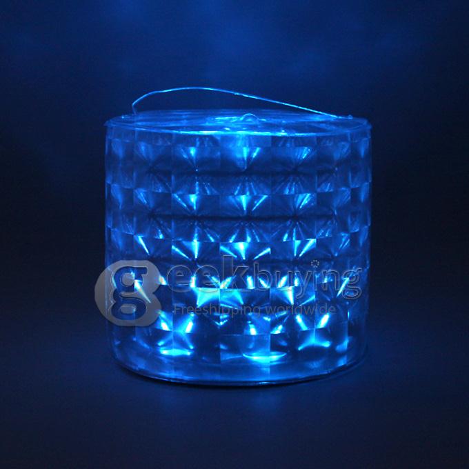 RC01 6W Color Changing Inflatable 10 LED Solar Lantern / Camping Light / Garden Lamp RGB with Remote Control