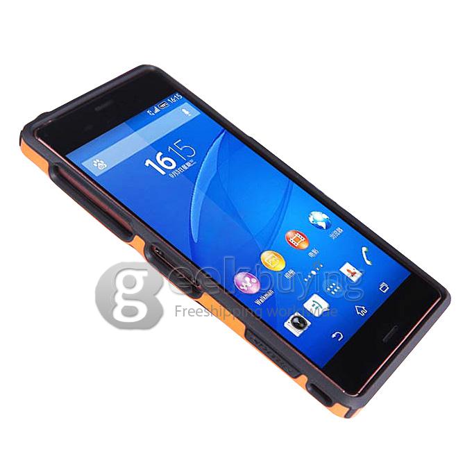 Nillkin Frame Series Protective Cover Shell Bumper PC+TPU Case for SONY Xperia Z3/L55 - Orange