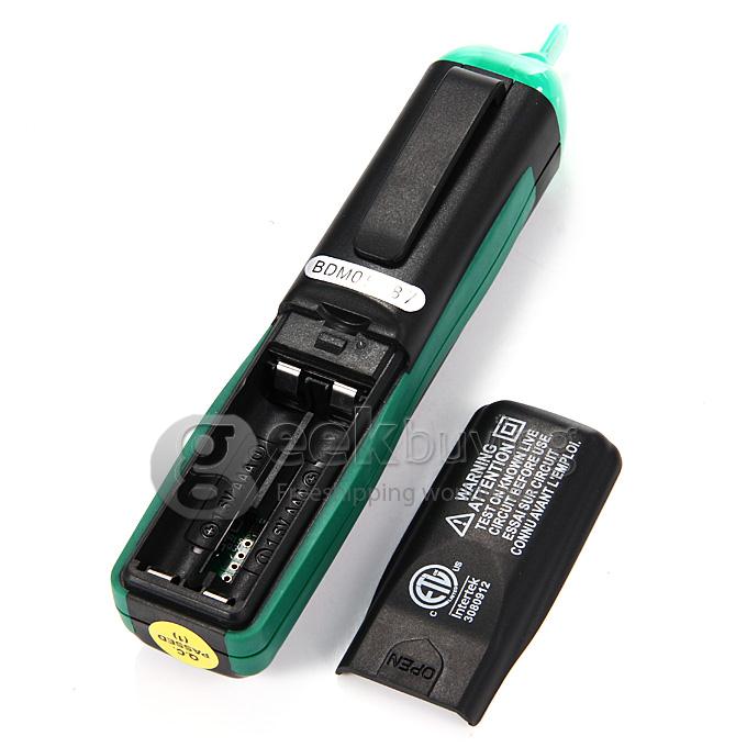 MASTECH MS6580 Non-Contact AC 12-1000V Voltage Digital Infrared IR Laser Thermometer Temperature Meter - Black
