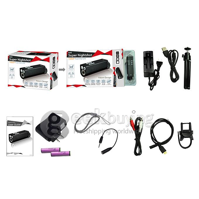 Full HD 1080P DV Super Nightshot Action Camera Flash Torch Bicycle Bike Video Camcorder IR Night Vision