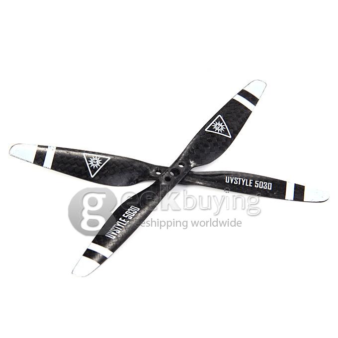5*3 3K Carbon Fiber 1 Pair 5030 CW / CCW Propeller Props Three Mounting Holes of Propeller for T-motor