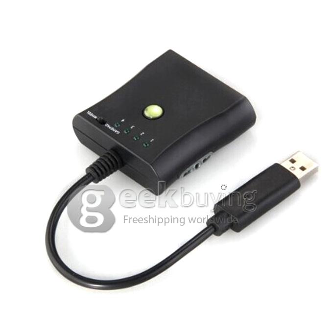 Controller Adapter Converter Cable For Sony PS2 to Xbox 360 Gaming - Black