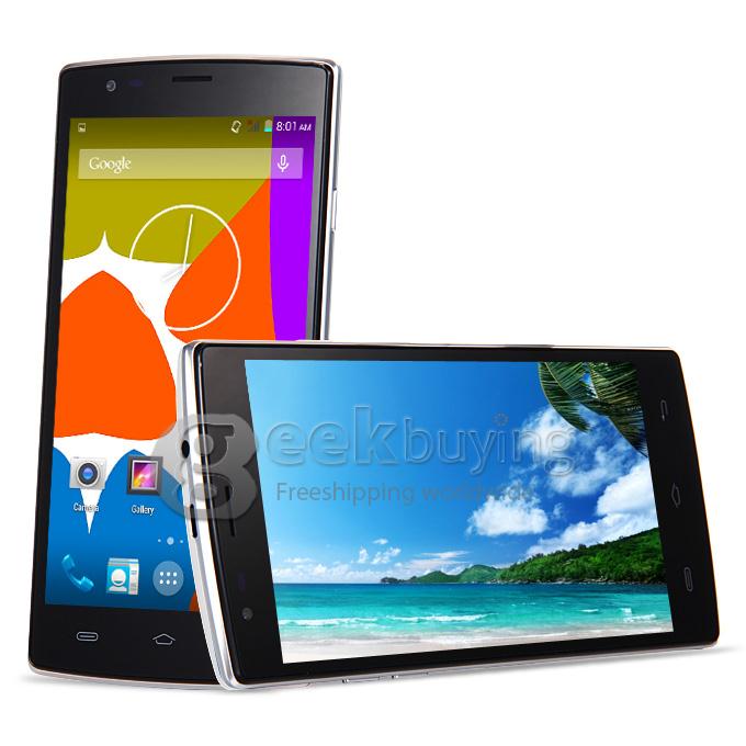 MIJUE L100 5.5 Inch Android 4.4 Phone QHD MTK6582M+6290 Quad Core 1.3GHz 1GB RAM 8GB ROM 8.0MP 2.0MP 4G Smartphone - White