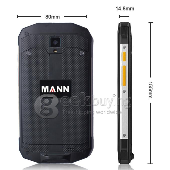 MANN ZUG 5S IP67 5.0inch Waterproof Rugged Phone Android 4.4 1GB 8GB Qualcomm MSM8926 Quad Core 1.2GHz 8MP 4G LTE-Silver