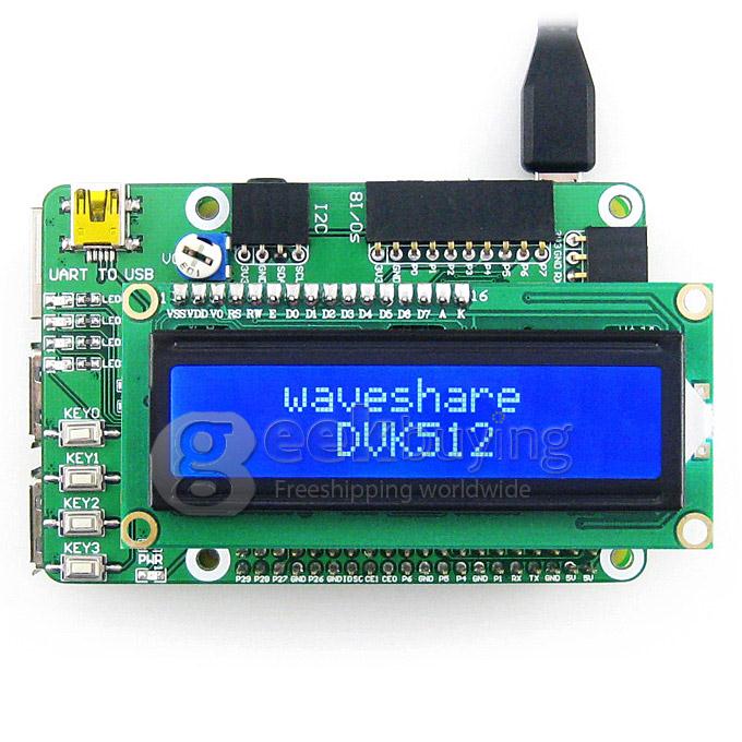 Raspberry Pi RPi B+ (CN) Package A Accessory Kits ARM11+LCD+DVK512+PCF8591+L3G4200D+LSM303DLHC+74LVC8T245+Mix Board