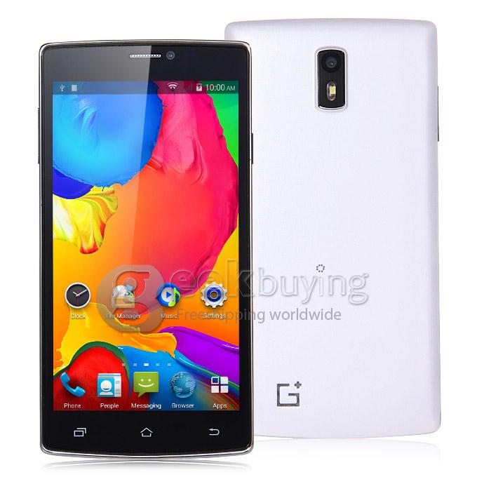 JIAKE G7 5.5inch MTK6582 Quad Core 1.3GHz Smartphone QHD Android 4.4 512MB RAM 4GB ROM 5.0MP+0.3MP 3G GPS - White