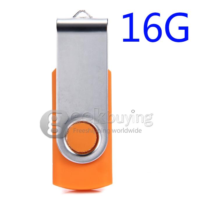 Universal High Speed 16GB USB 2.0 Drive U Disk Memory Stick Flash Drive - Orange